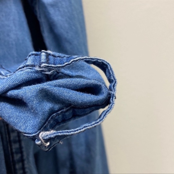 Per Se Anthropologie Shirt Dress Casual Business Minimalist Versatile Blue L - Picture 6 of 11